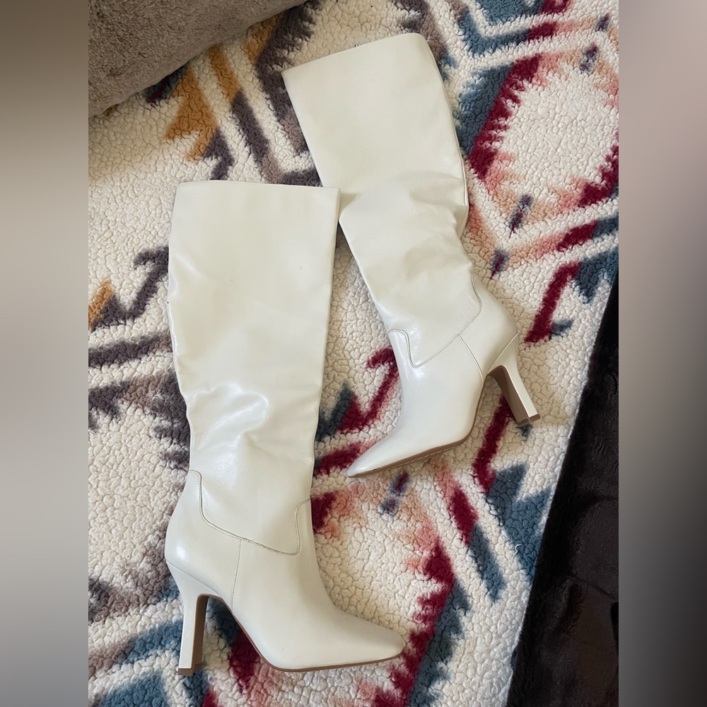 Vince Camuto Kalinder White leather Heeled Boots